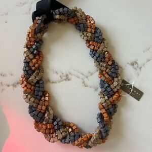 Jianhui London wooden beaded necklace NWT